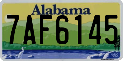 AL license plate 7AF6145