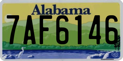 AL license plate 7AF6146