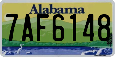 AL license plate 7AF6148