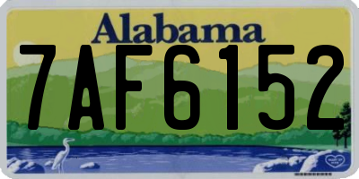 AL license plate 7AF6152