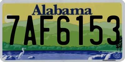 AL license plate 7AF6153