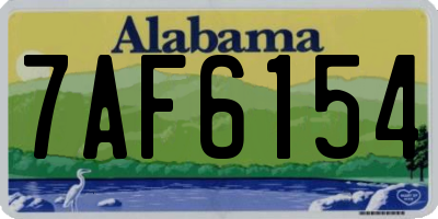 AL license plate 7AF6154