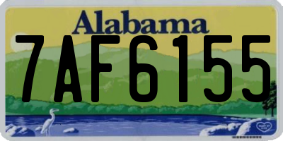 AL license plate 7AF6155