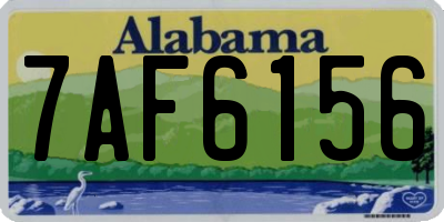 AL license plate 7AF6156