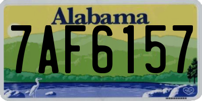 AL license plate 7AF6157