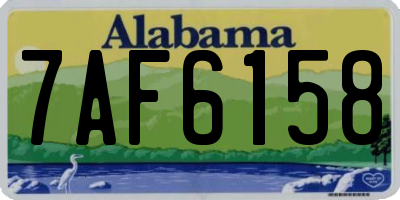 AL license plate 7AF6158
