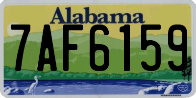 AL license plate 7AF6159
