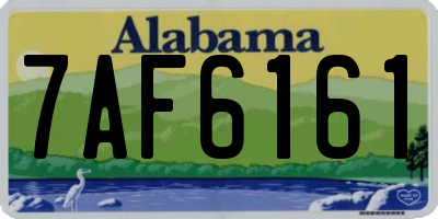 AL license plate 7AF6161