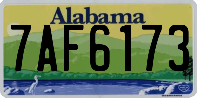 AL license plate 7AF6173