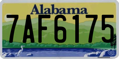 AL license plate 7AF6175
