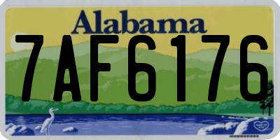 AL license plate 7AF6176