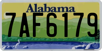 AL license plate 7AF6179