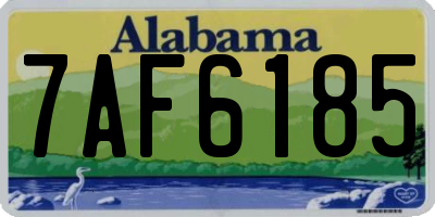 AL license plate 7AF6185