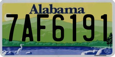 AL license plate 7AF6191