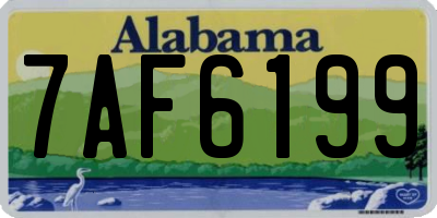 AL license plate 7AF6199