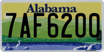 AL license plate 7AF6200