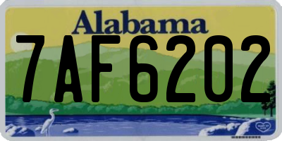 AL license plate 7AF6202