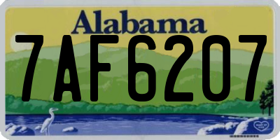 AL license plate 7AF6207