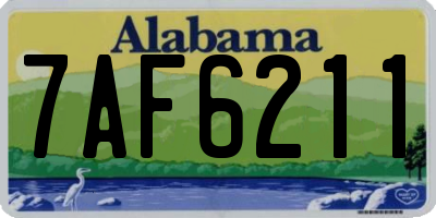 AL license plate 7AF6211