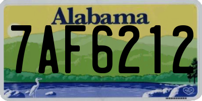 AL license plate 7AF6212