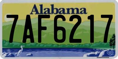 AL license plate 7AF6217