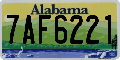 AL license plate 7AF6221