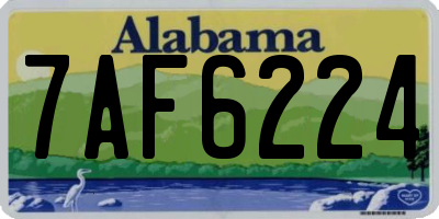AL license plate 7AF6224