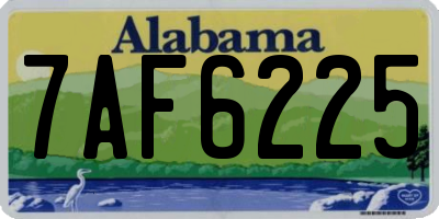 AL license plate 7AF6225
