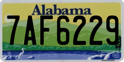 AL license plate 7AF6229