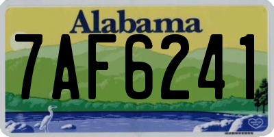 AL license plate 7AF6241