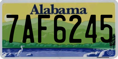 AL license plate 7AF6245