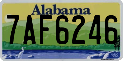 AL license plate 7AF6246