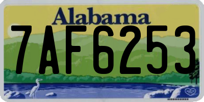 AL license plate 7AF6253