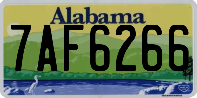 AL license plate 7AF6266