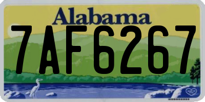 AL license plate 7AF6267