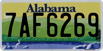 AL license plate 7AF6269