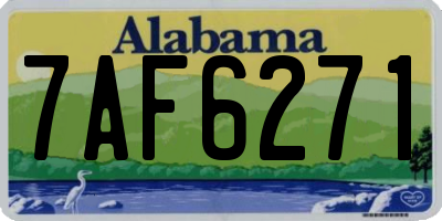 AL license plate 7AF6271