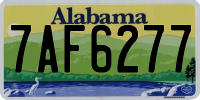 AL license plate 7AF6277