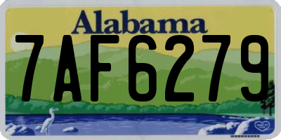 AL license plate 7AF6279