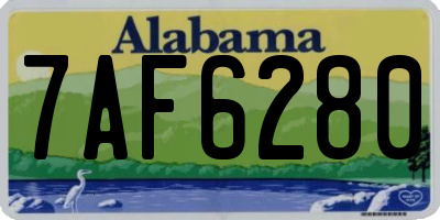 AL license plate 7AF6280