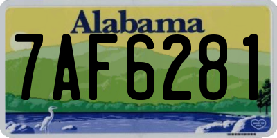 AL license plate 7AF6281
