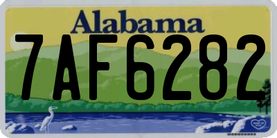 AL license plate 7AF6282
