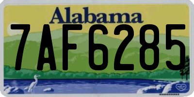 AL license plate 7AF6285