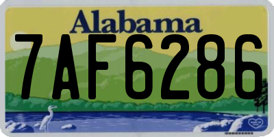 AL license plate 7AF6286