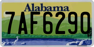 AL license plate 7AF6290