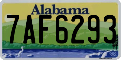 AL license plate 7AF6293