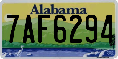 AL license plate 7AF6294