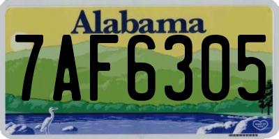AL license plate 7AF6305