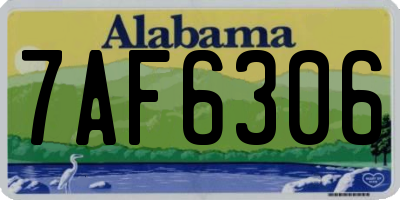 AL license plate 7AF6306