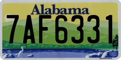 AL license plate 7AF6331
